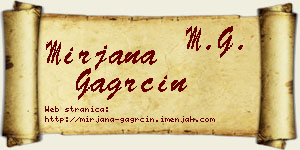 Mirjana Gagrčin vizit kartica